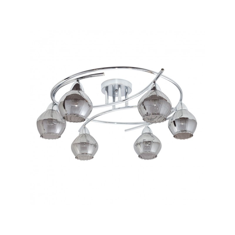 Lámpara Smoky cromo 6xE14 Fabrilamp 